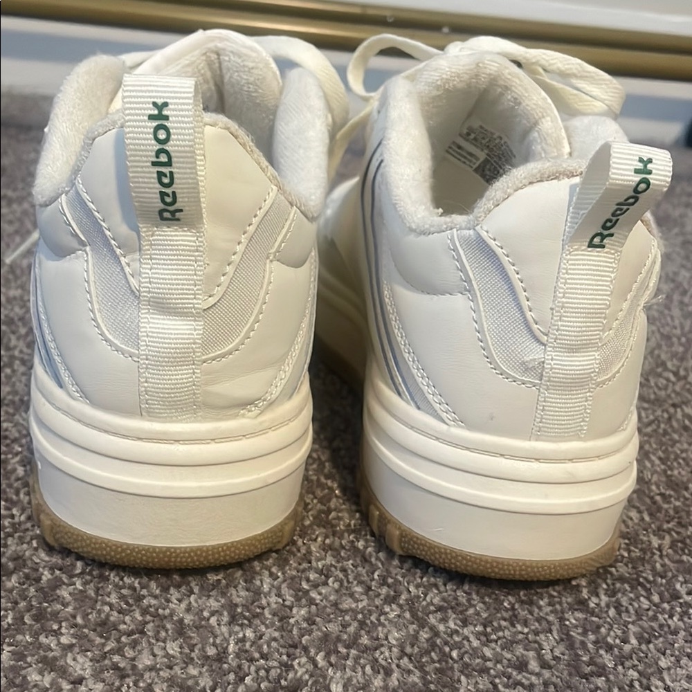 Reebok White and Green Sneakers - Picture 5 of 10